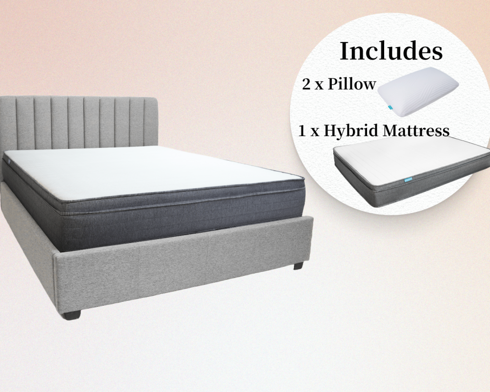 Origin Storage Bed Frame + Hybrid Mattress Set