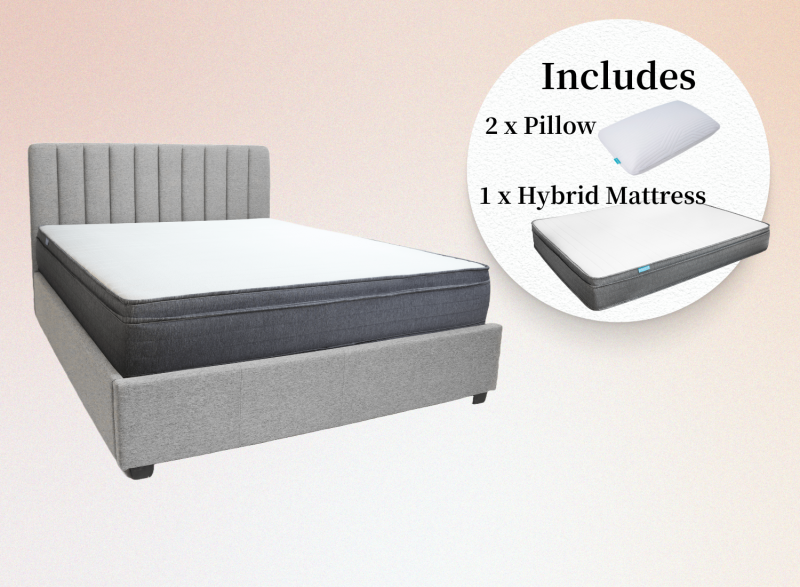 Origin Storage Bed Frame + Hybrid Mattress Set